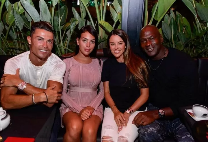 Ronaldo posts another photo of meeting with Basketball legend Jordan & his  wife| All Football