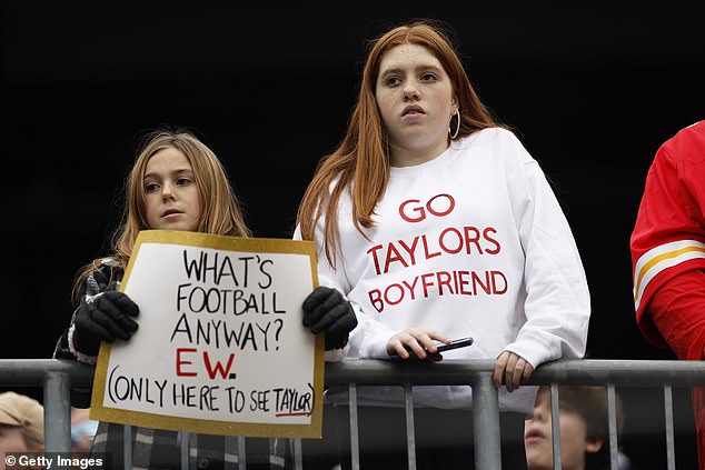 Fans held up signs in honor of the global superstar, claiming they were there to see her