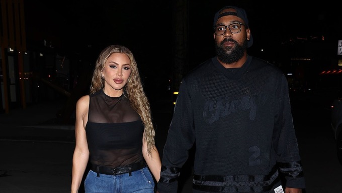 Marcus Jordan (right) and lover Larsa Pippen.  Photo: FOX