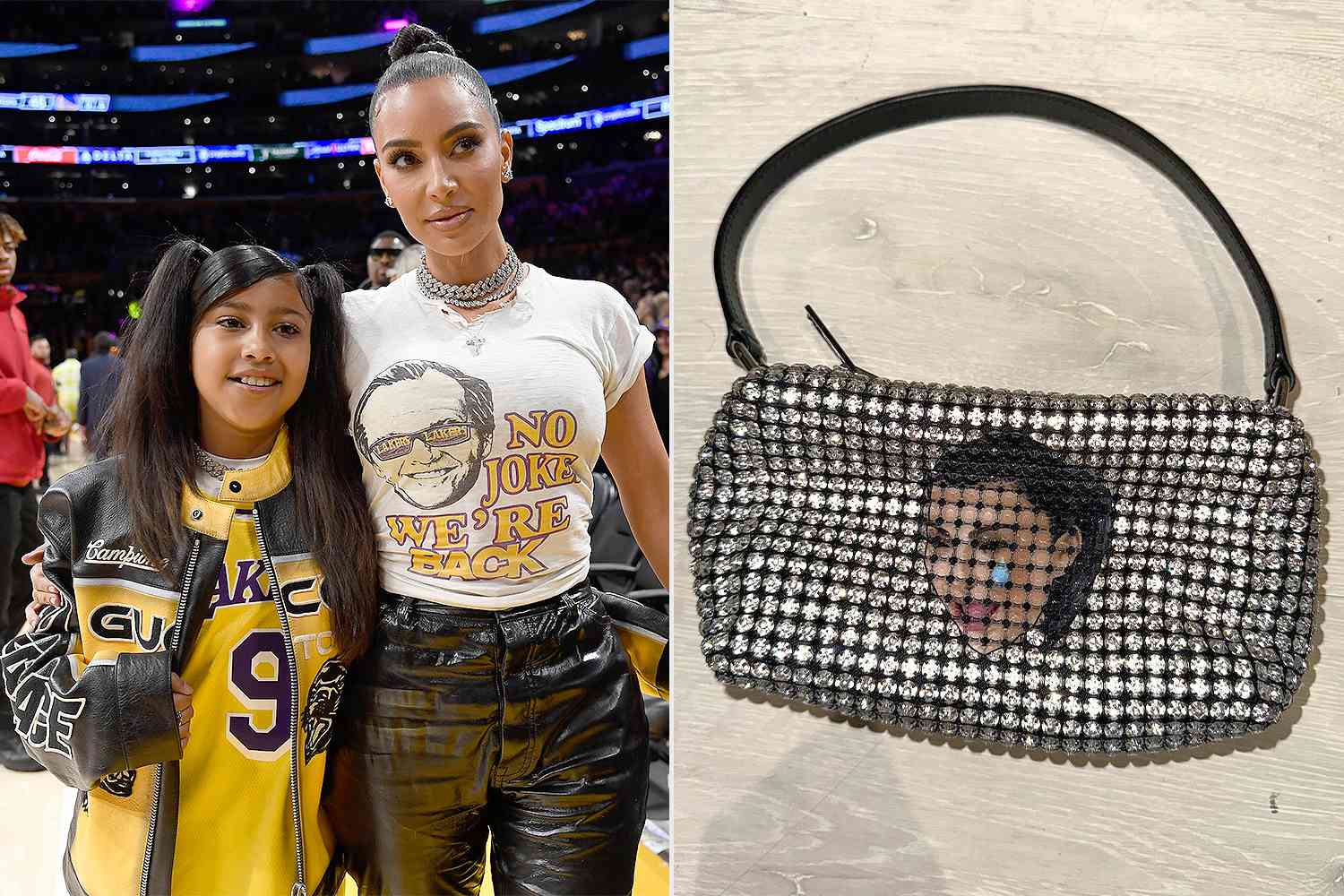 Kim Kardashian 'Stealing' Alexander Wang Bag Featuring Her Crying Face  Gifted to North West