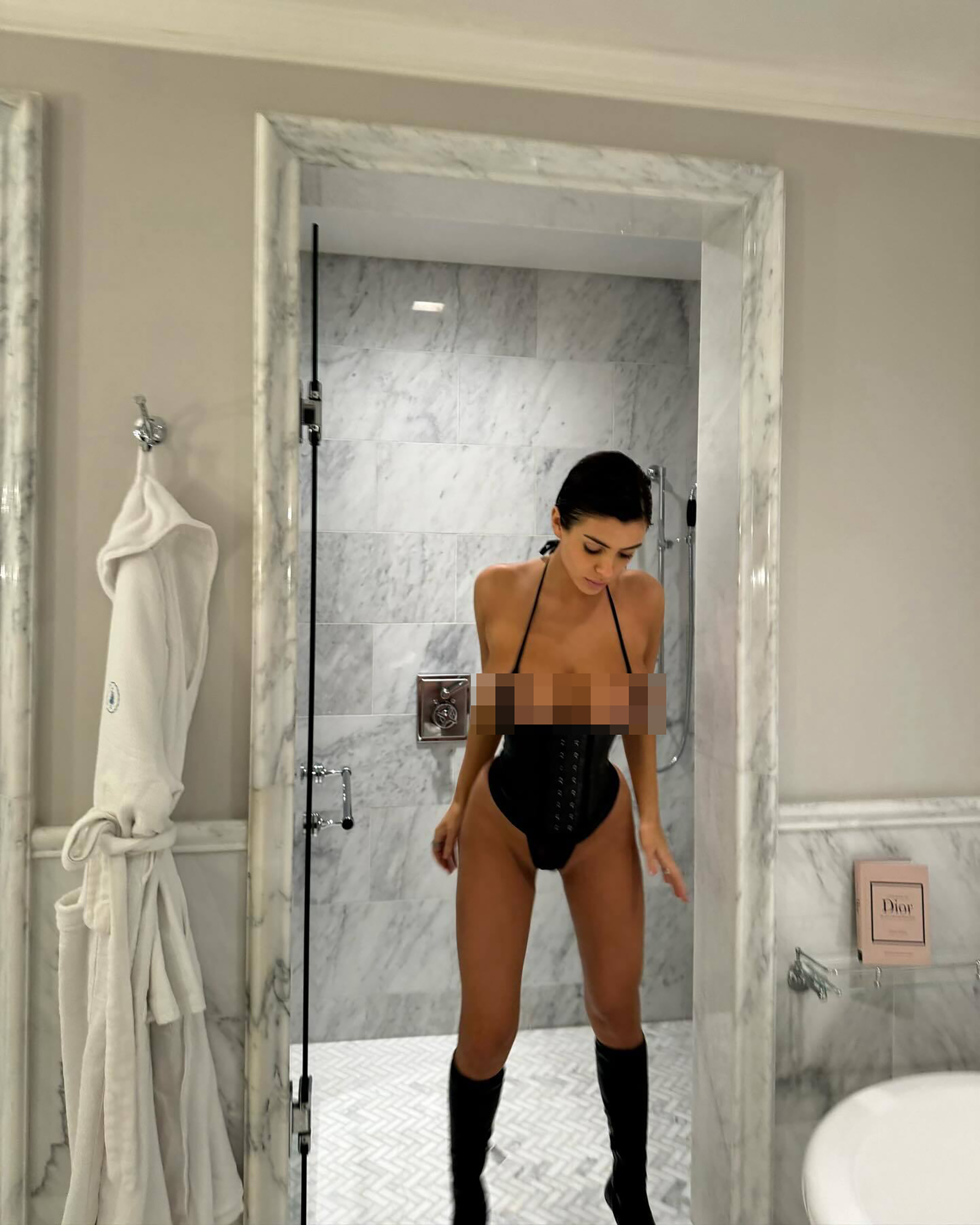 Kanye West posts risqué photos of wife Bianca Censori