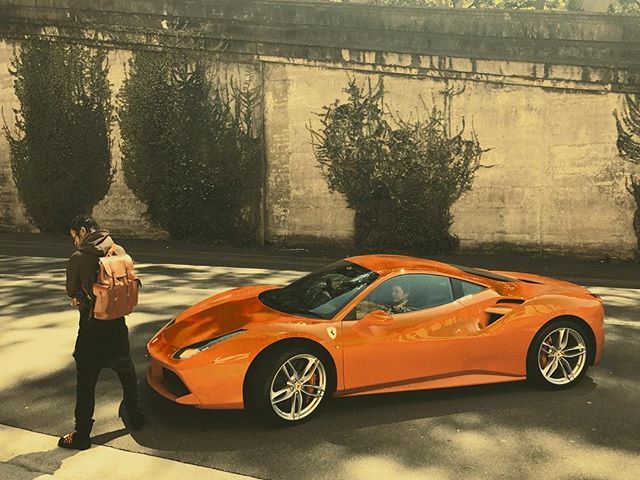 Valet with the park | Orange ferrari, Ferrari, Ferrari 488