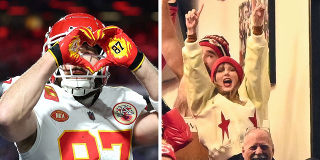 Travis Kelce Did Taylor Swift's Heart Hands at Bills Game