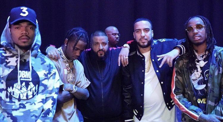 Rap Direct on X: "Chance The Rapper, Travis Scott, DJ Khaled, French  Montana & Quavo Favorite artist in this pic? https://t.co/3ljMfAJQaL" / X