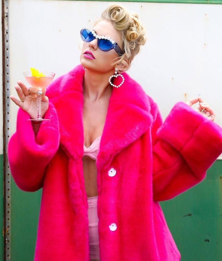 taylor swift pink coat Hot Sale - OFF 66%