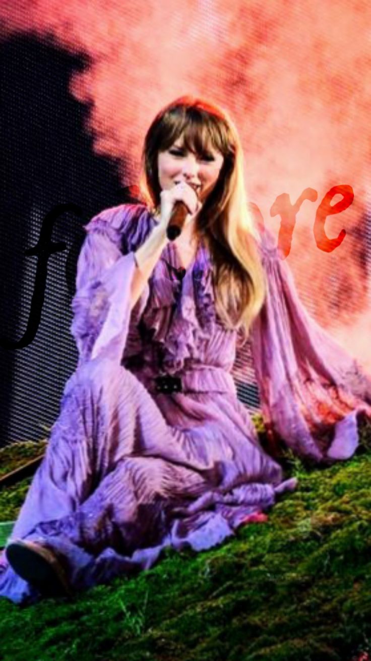 Taylor Swift Folklore purple dress Eras Tour wallpaper🩶 | Taylor swift  wallpaper, Taylor swift, Purple dress