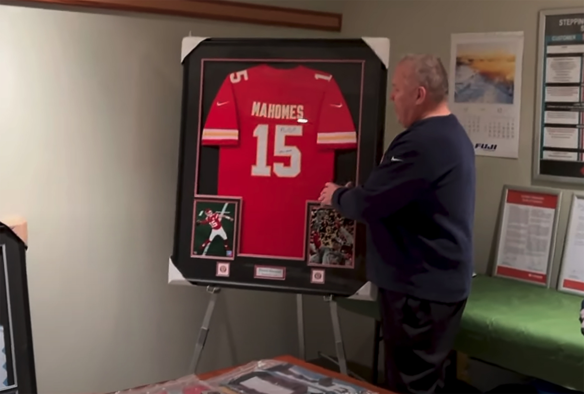 Travis Kelce and Taylor Swift donate signed Kansas City Chiefs jersey to  charity