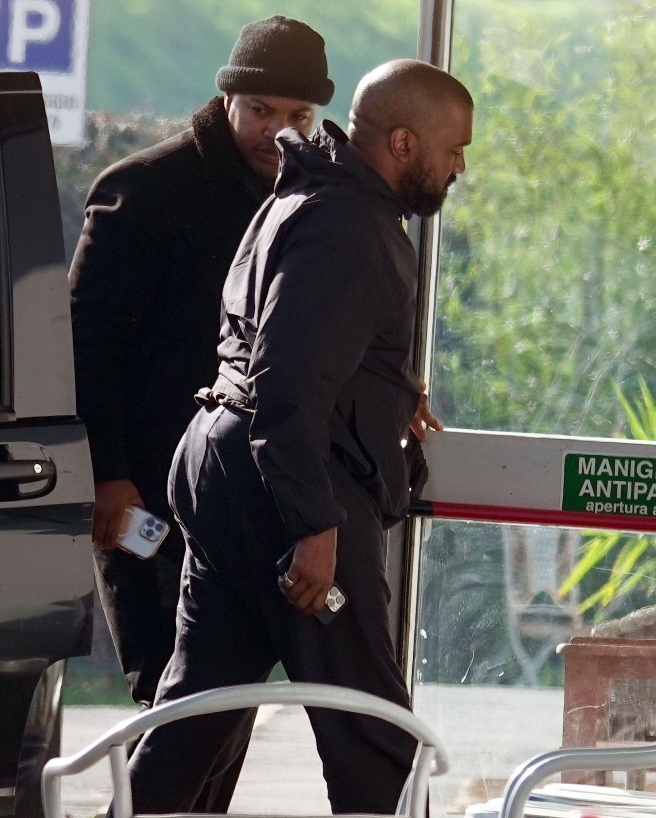 Kanye West walking