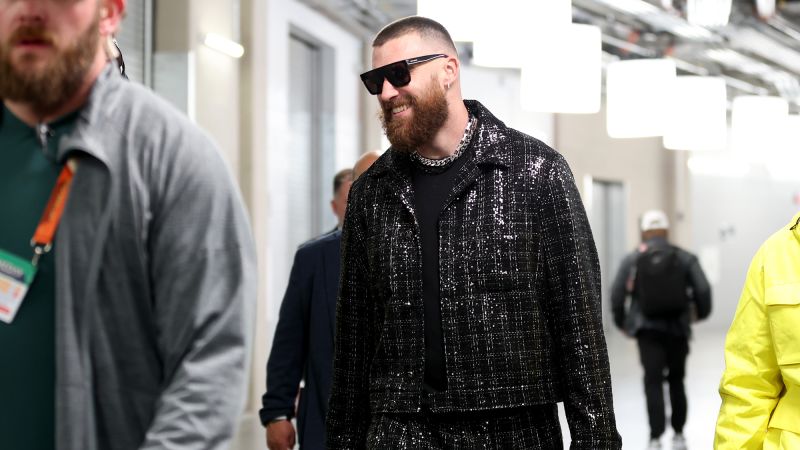 Taylor Swift and Travis Kelce choose opposite ends of the fashion field for  the Super Bowl | CNN