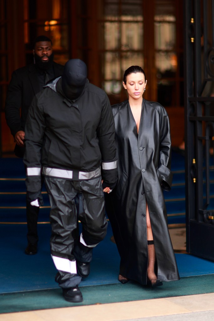 Kanye West and Bianca Censori wear all-black outfits in Paris