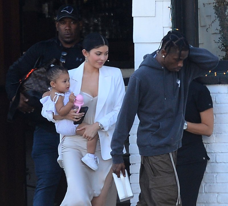 Travis Scott Looks Angry Walking Ahead of Kylie Jenner and Stormi | In  Touch Weekly