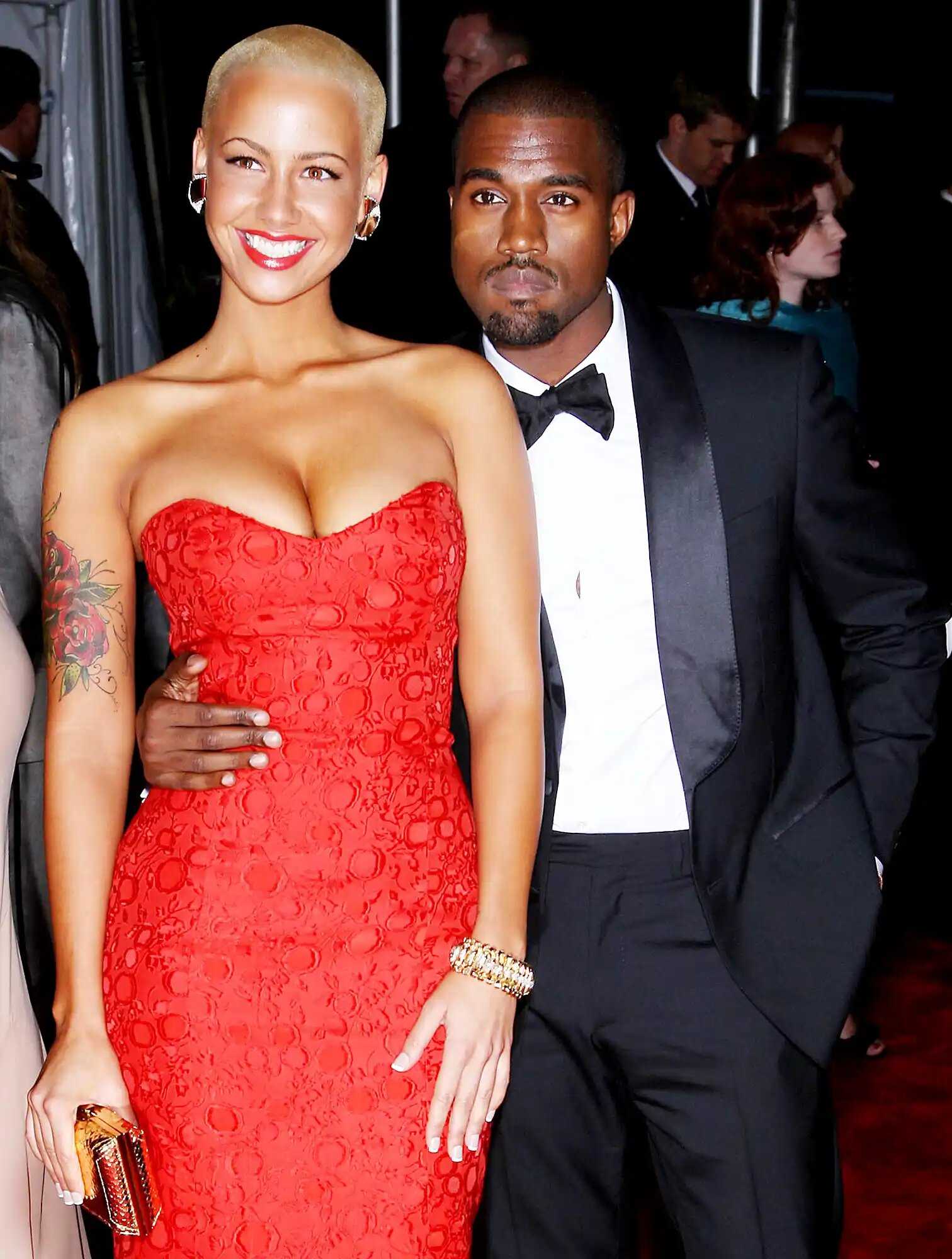 Amber Rose and Kanye West (Source: Us Weekly)