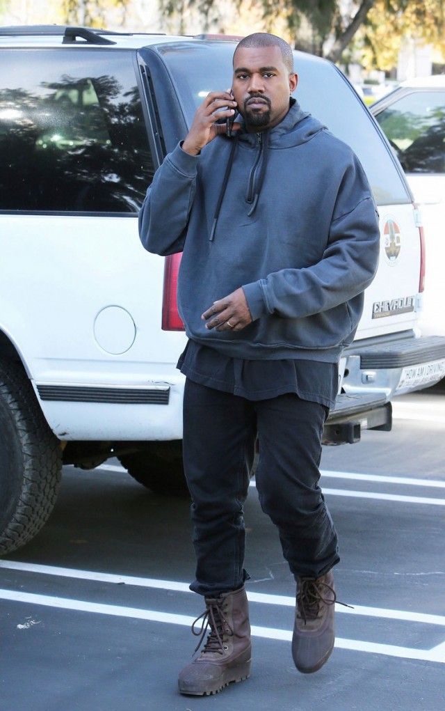 Kanye West Wears Yeezy Season Hoodie, Boots, Fear of God Tee and Acne Jeans  In Calabasas | Kanye west outfits, Kanye fashion, Kanye west style