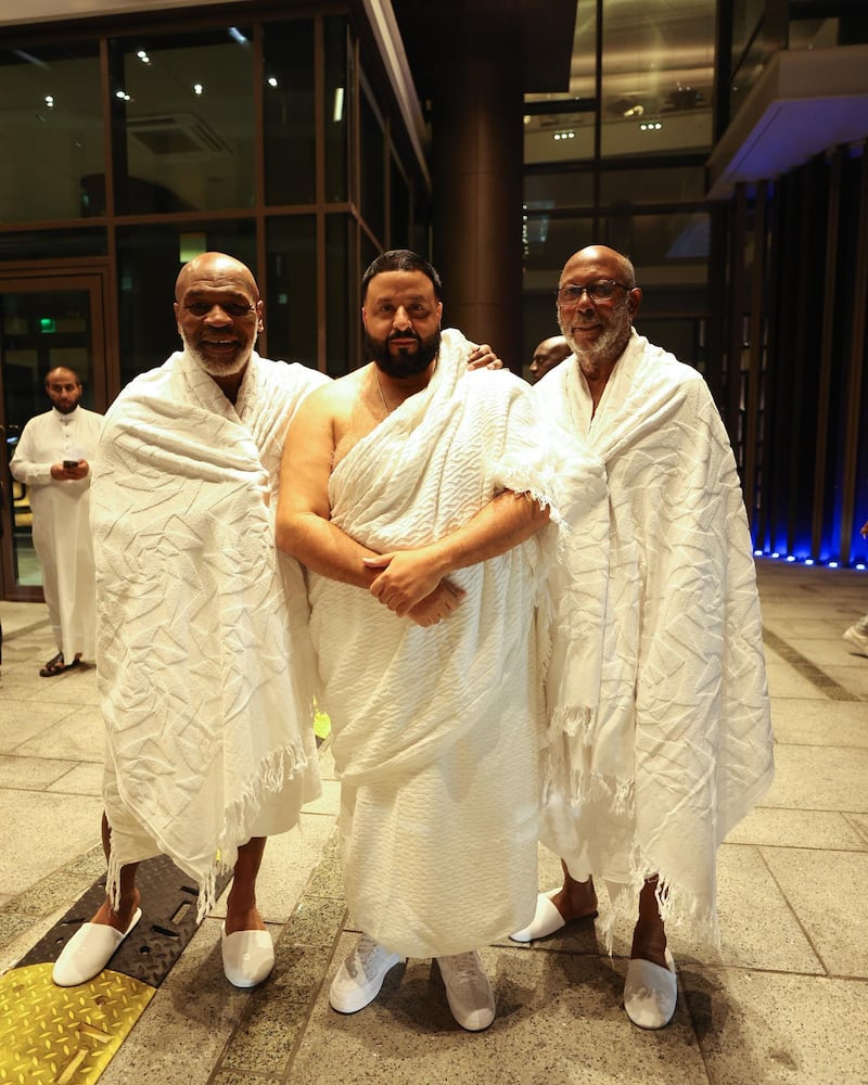 DJ Khaled's Saudi Arabia trip ends on spiritual note in Makkah along with  Mike Tyson