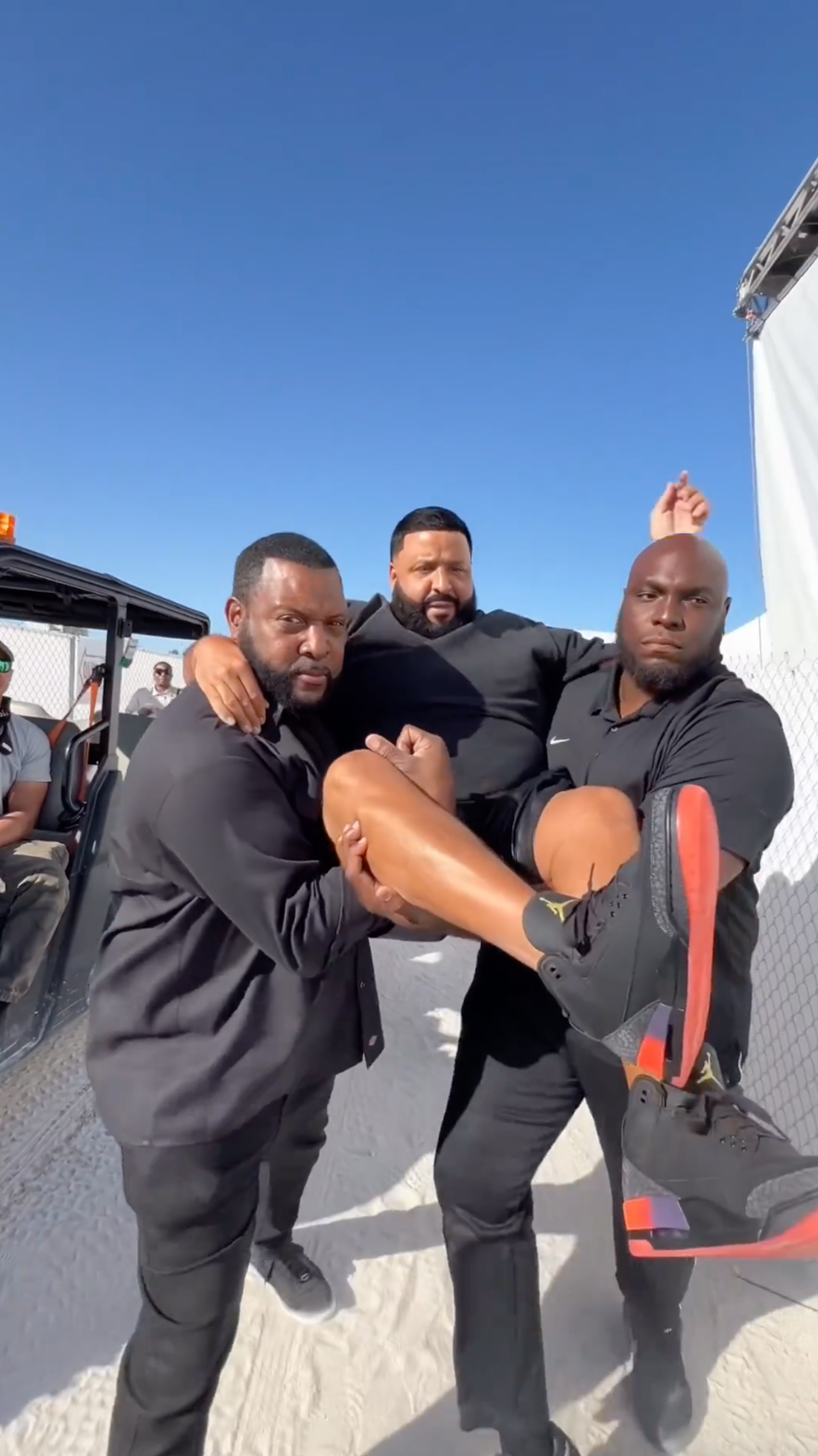 DJ Khaled slammed for making bodyguards carry him