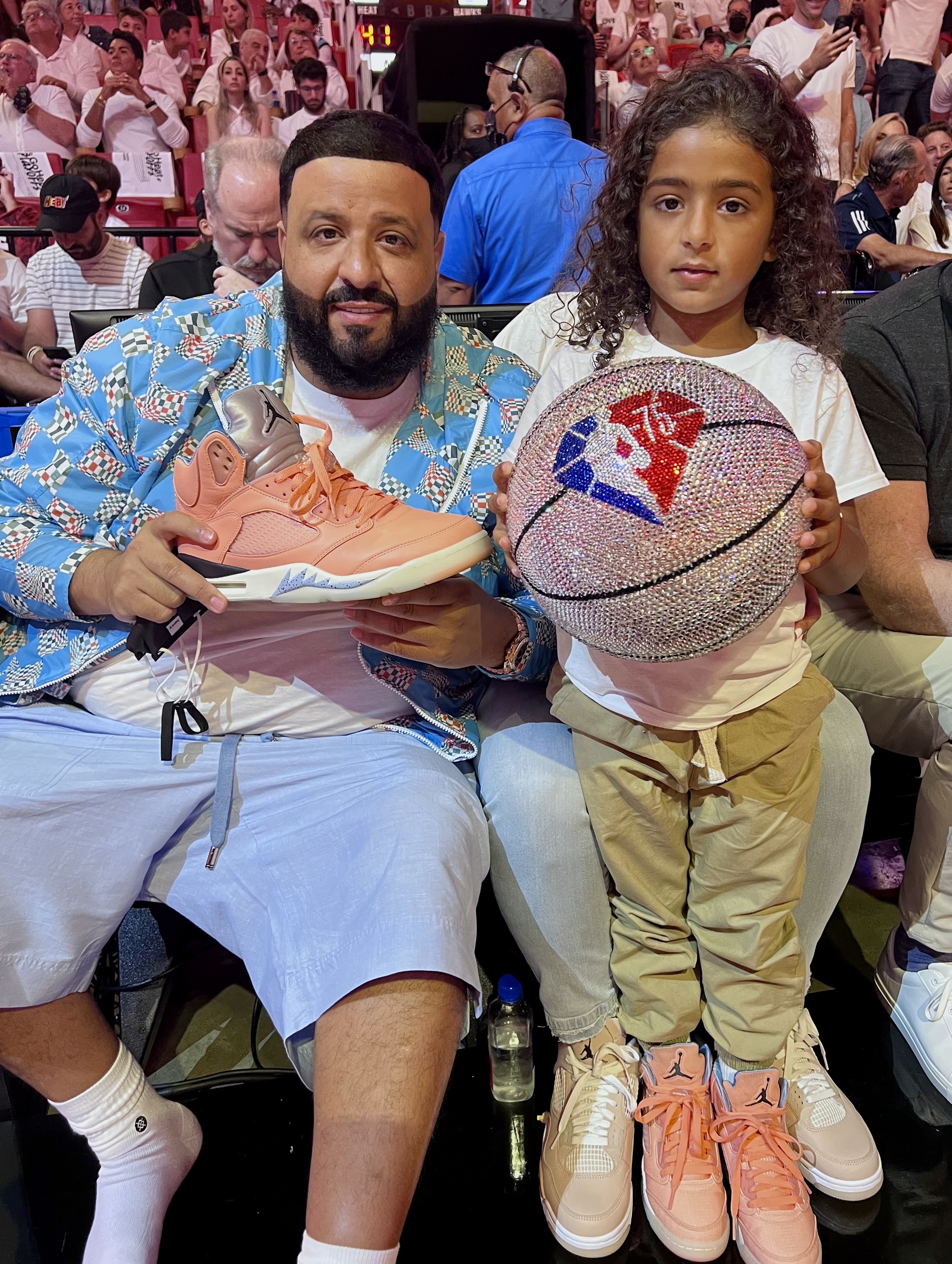 NBA on X: "WE THE BEST!  Asahd & @djkhaled  #NBACelebRow #NBA75  https://t.co/LVPbLU76ce" / X