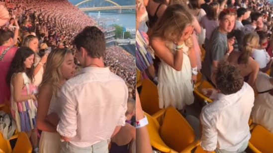 Man proposes during Taylor Swift concert, netizens love it | Trending -  Hindustan Times