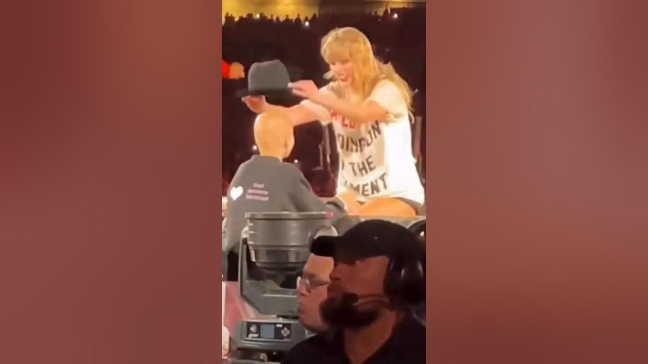 Taylor Swift gifted hat to Scarlett, a young fan battling brain cancer, 🤍  #taylorswift #uscelebbuzz - YouTube