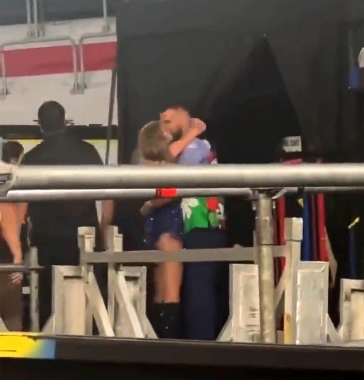 See Taylor Swift run into Travis Kelce's arms and kiss him after Argentina  show