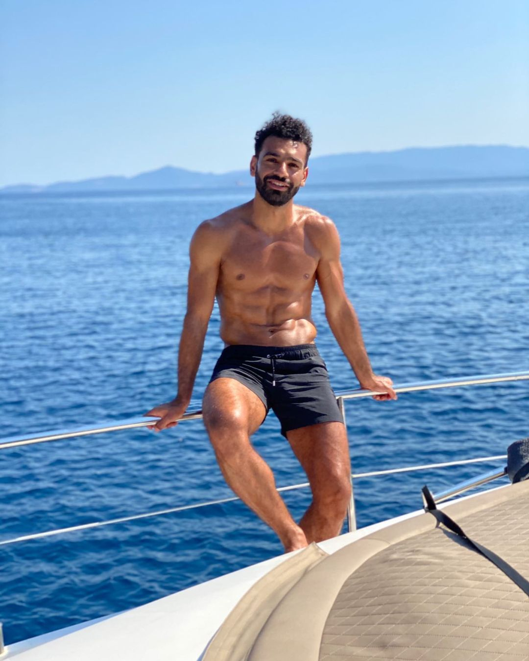 Ripped Mo Salah shows off six-pack on boat as Liverpool star returns to  Egypt with future up in the air | The Sun