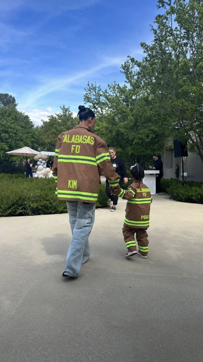 Kim Kardashian Son's Psalm's Firefighter-Themed Party: Photos | In Touch  Weekly