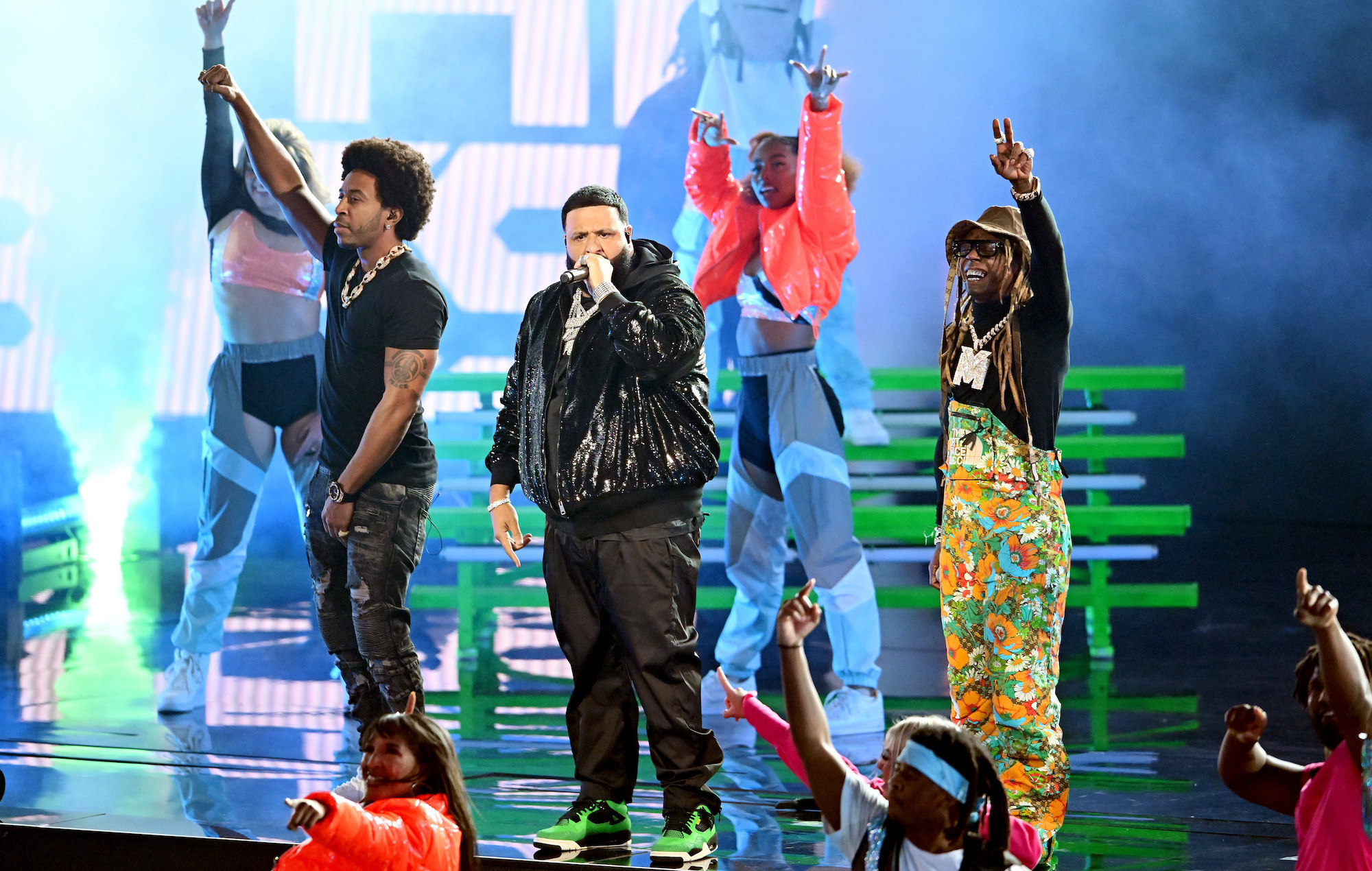Watch DJ Khaled bring out Lil Wayne, Lil Baby, Migos and more for NBA  All-Star performance