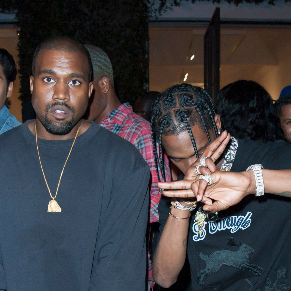 Travis Scott Brought Kanye West to Utopia Show in Rome