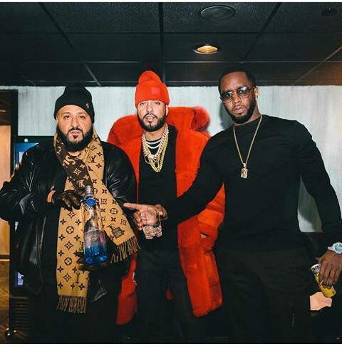 Diddy, DJ Khaled and French Montana pictured at Super Ball - Report Minds