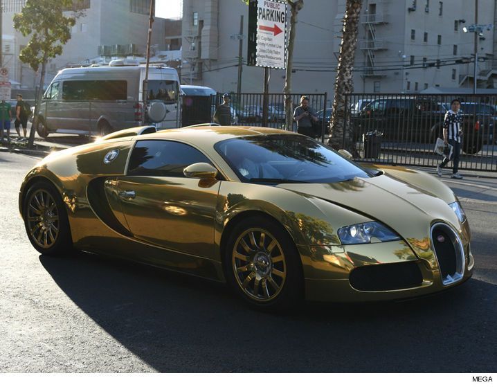 Jamie Foxx Rolling in Gold Bugatti, Beat That Shazam! | TMZ.com | Bugatti, Gold  car, Bmw car