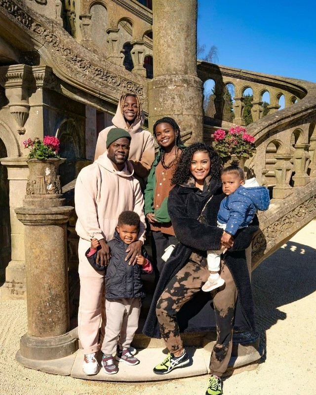 KEVIN HART, WIFE ENIKO AND KIDS POSE IN SWEET PHOTOS