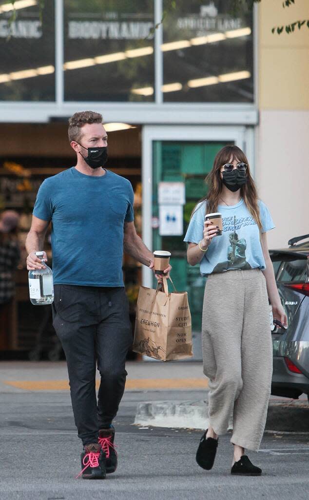 Dakota Johnson and Chris Martin Spotted Grocery Shopping Together—See Their  Bougie Purchase