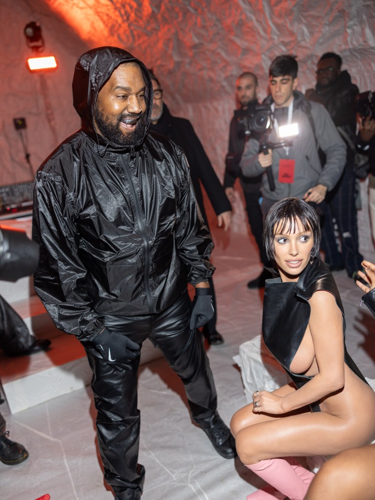 Kanye West and Bianca Censori.