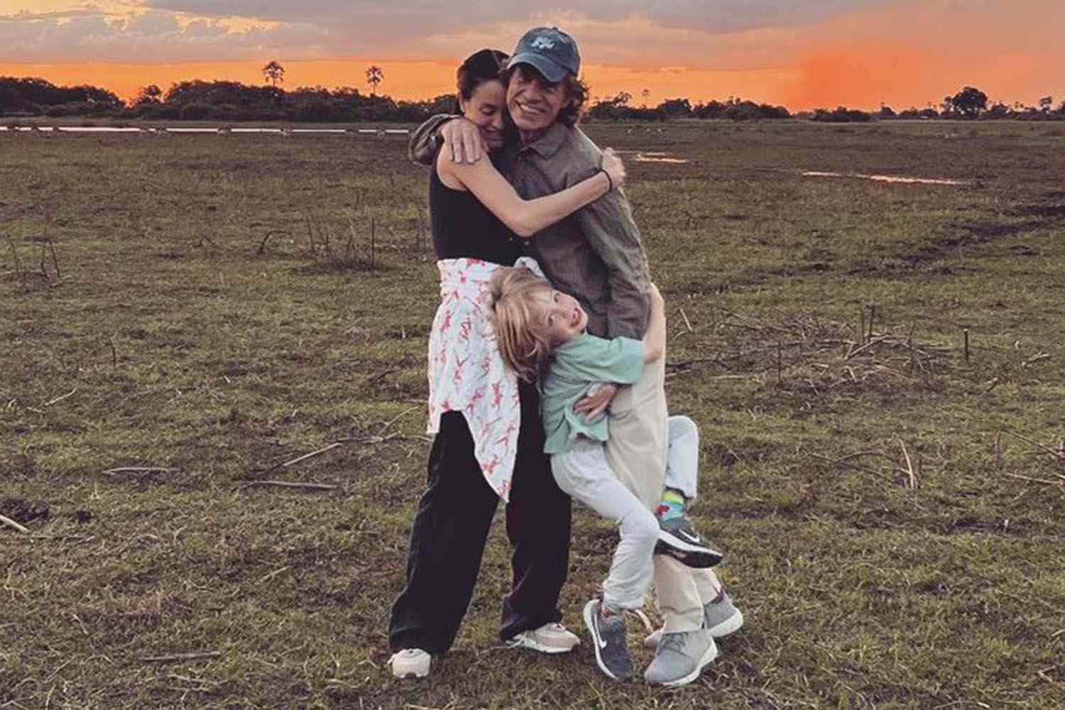 Mick Jagger Gets Hug from 6-Year-Old Son Deveraux on Birthday: Photo