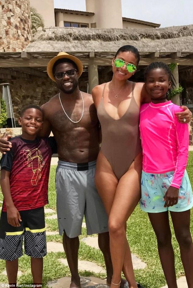 Kevin Hart treats wife and two kids to island vacation | Daily Mail Online