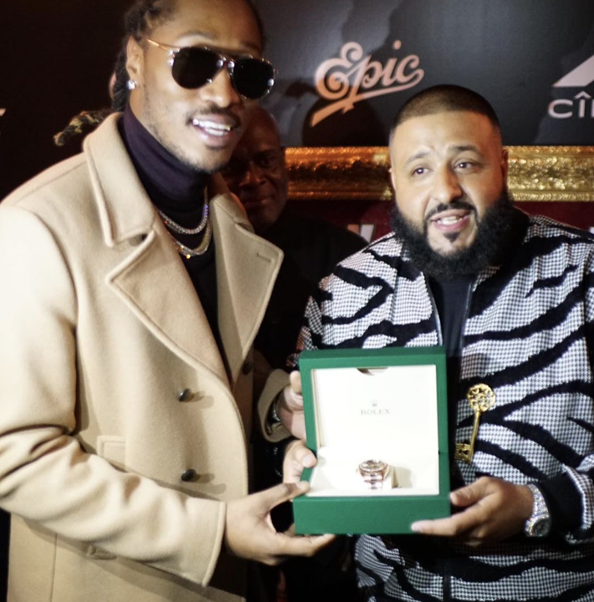 Rob's Rolex Chronicle : DJ Khaled Gives Rapper Future a Rolex Sky-Dweller  For His Birthday