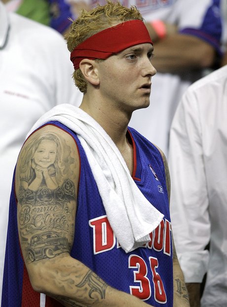 Eminem's portrait of Hailie, his daughter. - 55 Hip Hop tattoos that  will... - Capital XTRA