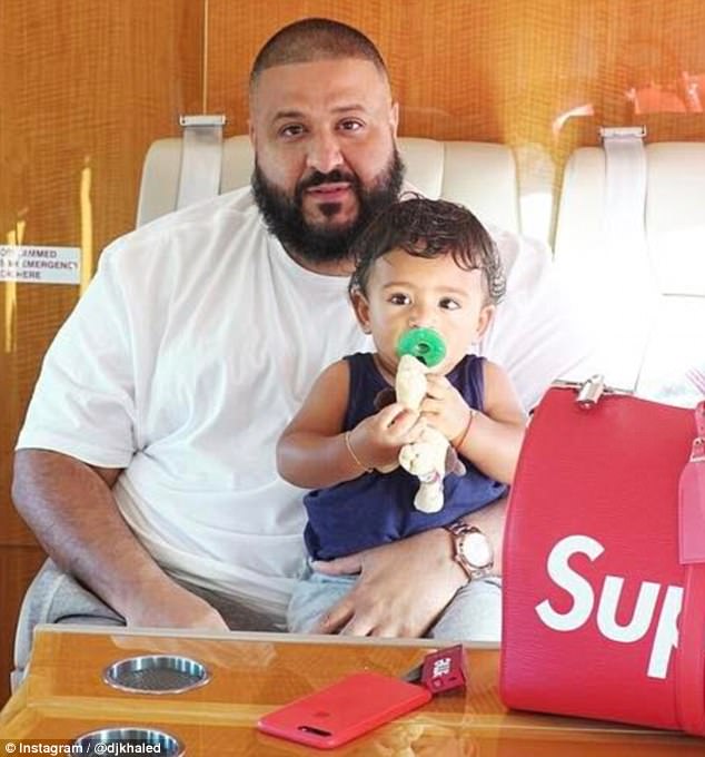 DJ Khaled takes first flight in 10 years thanks to Asahd | Daily Mail Online