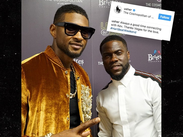 Kevin Hart and Usher Bro Down at Vegas Pool Party