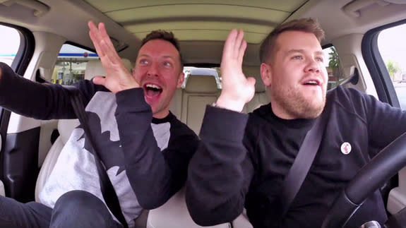 James Corden and Chris Martin are ridiculously lovable in Carpool Karaoke