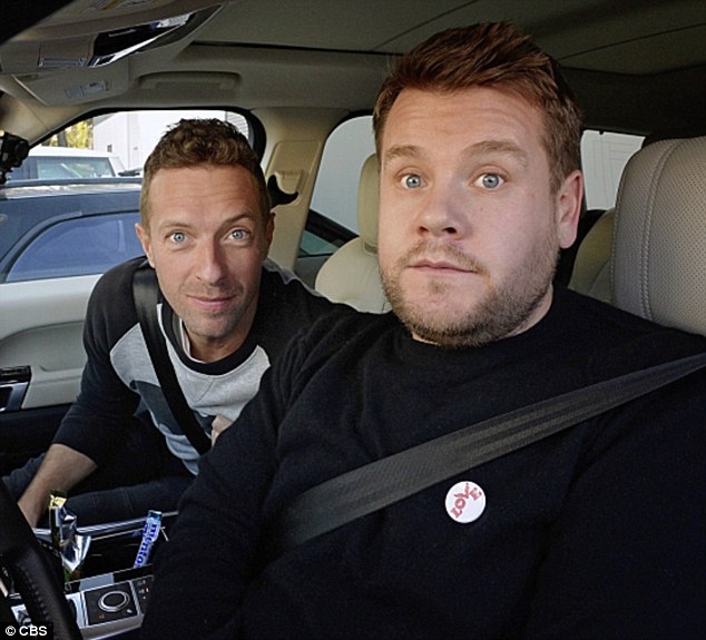 Chris Martin has James Corden in hysterics as he shows off Mick Jagger  impression | Daily Mail Online