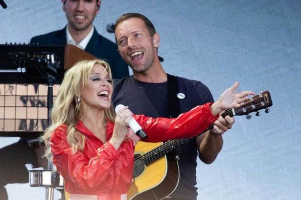 Chris Martin mocked over Kylie Minogue and Stormzy Glastonbury cameos -  Daily Star