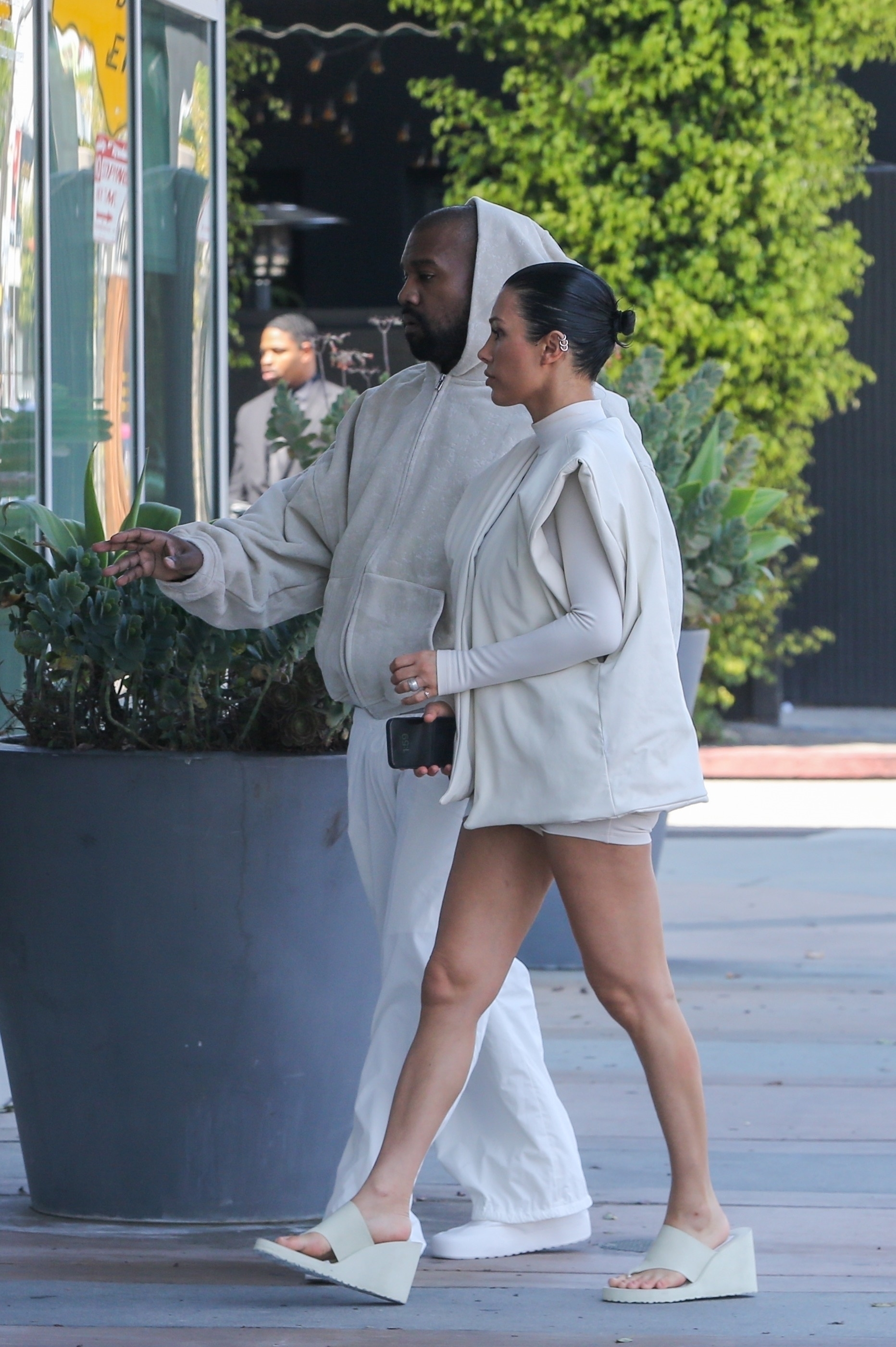 Kanye and Bianca looked worse for wear during the much-needed spa day
