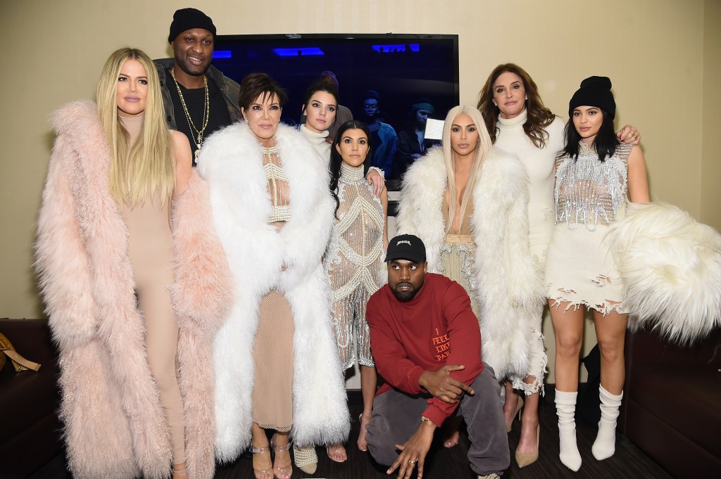 Kanye West with the Kardashians