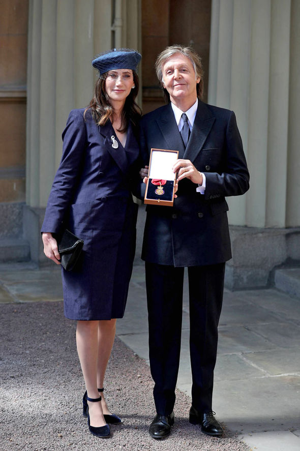 Paul McCartney: Wife Nancy Shevell joins Beatles star as he receives honour  from the Queen | Celebrity News | Showbiz & TV | Express.co.uk