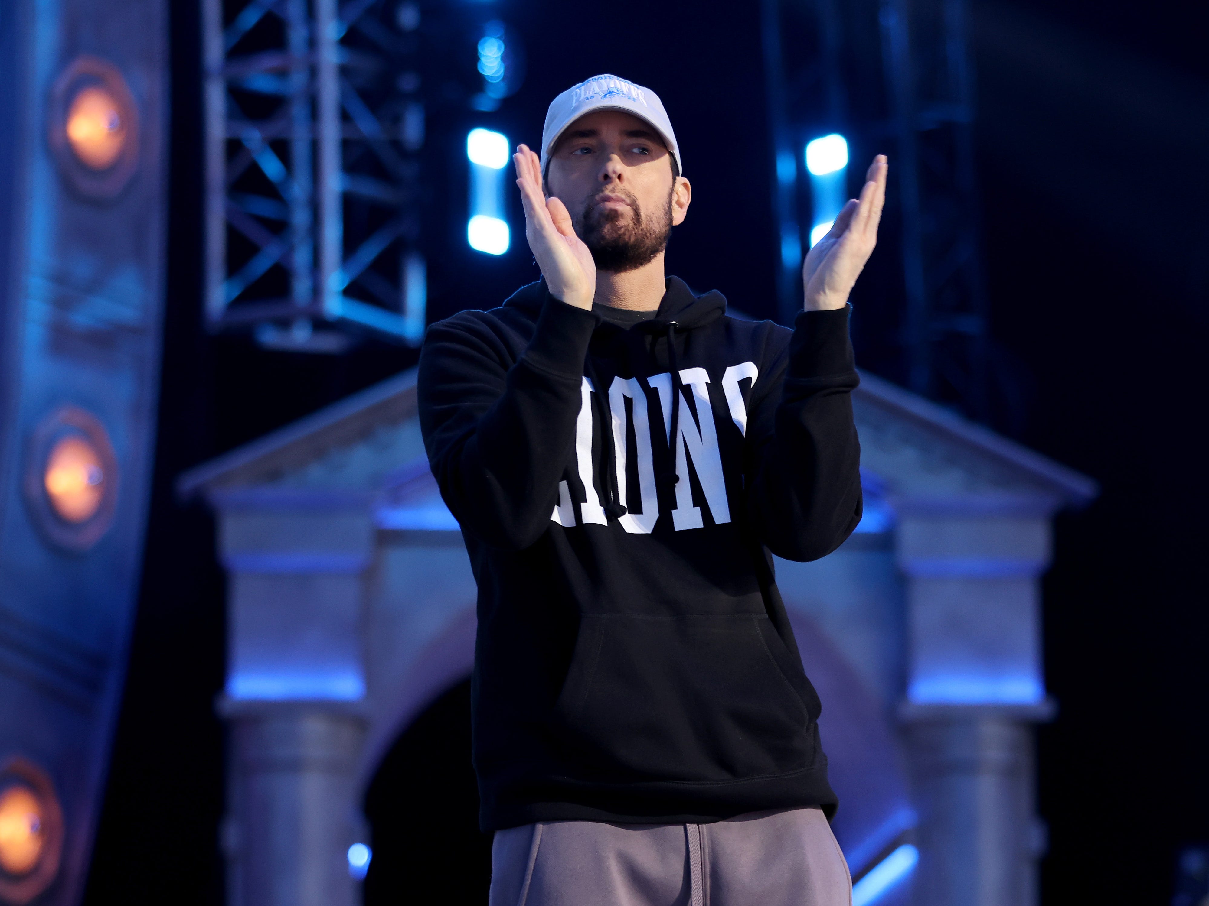 Eminem teases new album, 'The Death of Slim Shady,' during NFL Draft