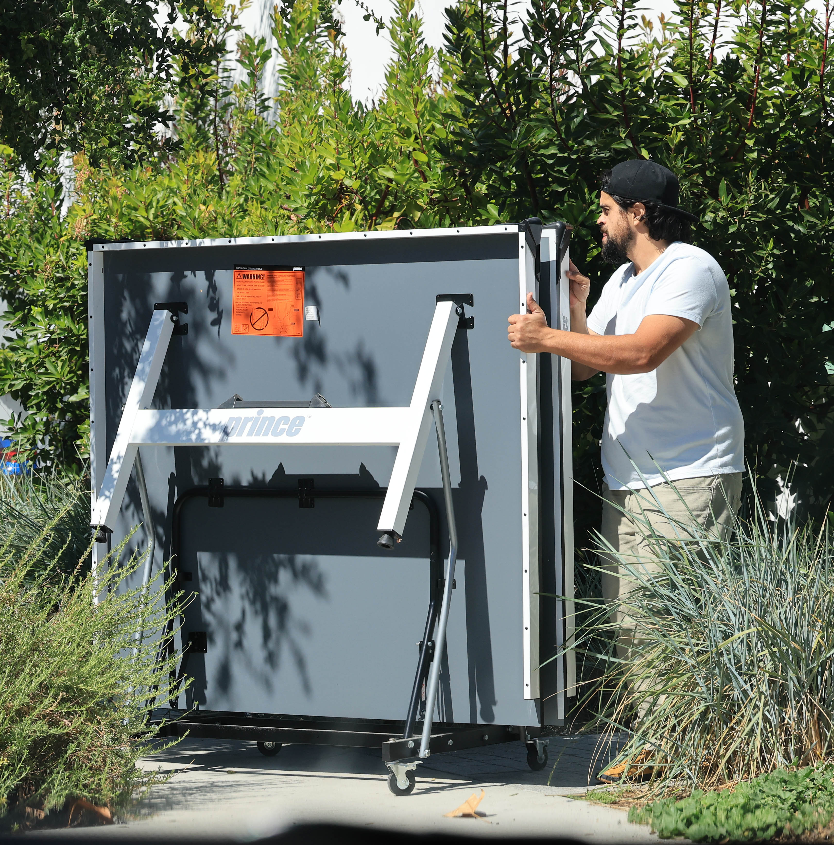 They packed up exercise equipment and a ping-pong table