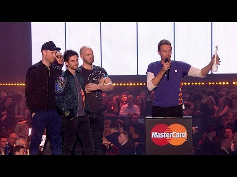 Coldplay wins British Group | The BRIT Awards 2016 - YouTube