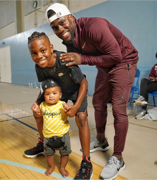 Kevin Hart shares adorable new photo with his sons Hendrix and Kenzo as  they strike a pose