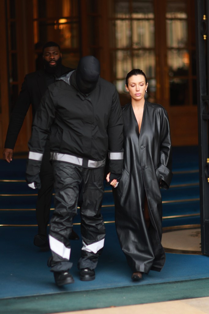 Kanye West and Bianca Censori wear all-black outfits in Paris