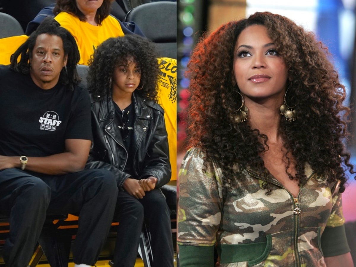 People are amazed at how much Blue Ivy Carter looks like Beyonce at recent  NBA outing: 'Literally twins' - Yahoo Sports